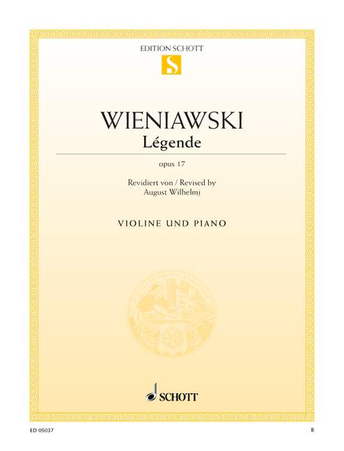 Légende op. 17, for violin and piano, Separate edition