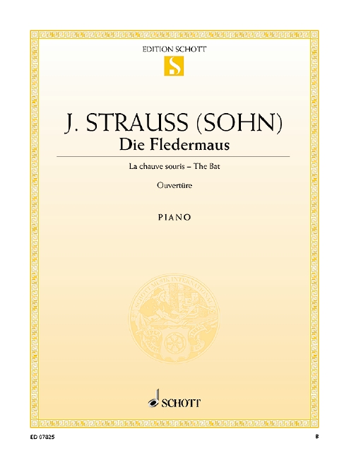 Die Fledermaus, Overture, for piano