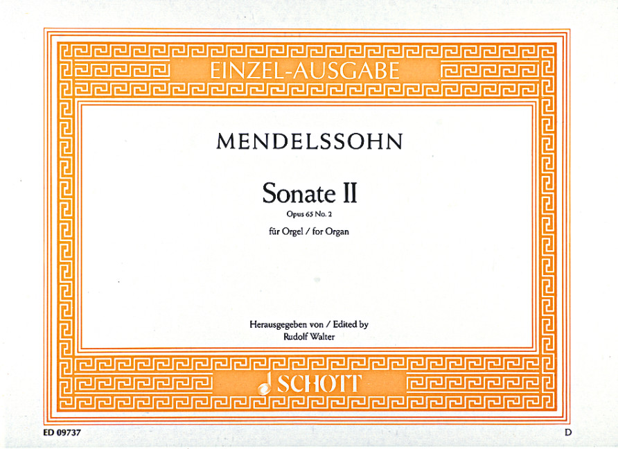 Sonata II op. 65/2, for Organ