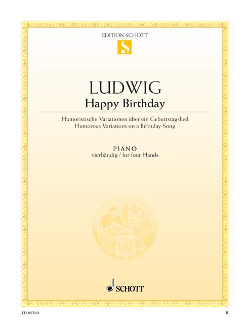 Happy Birthday, Humorous Variations on a Birthday Song, for piano (4 hands)
