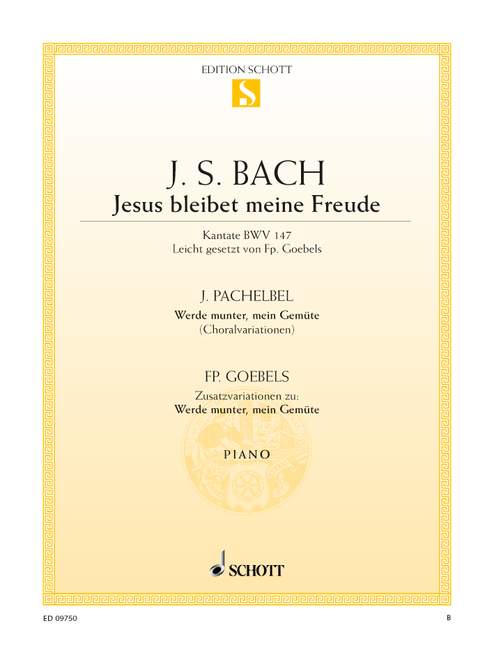 Jesus bleibet meine Freude / Werde munter, mein Gemüte BWV 147, for piano