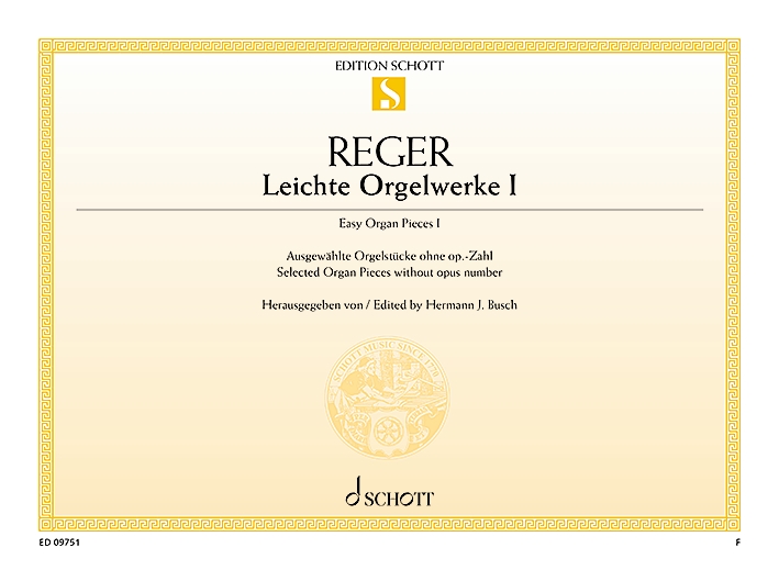 Easy Organ Pieces Vol. 1, Selected Organ Pieces without opus number