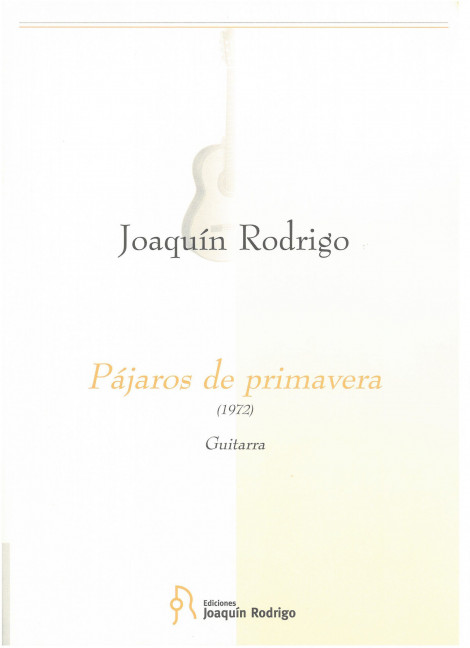 Pájaros de primavera, for guitar