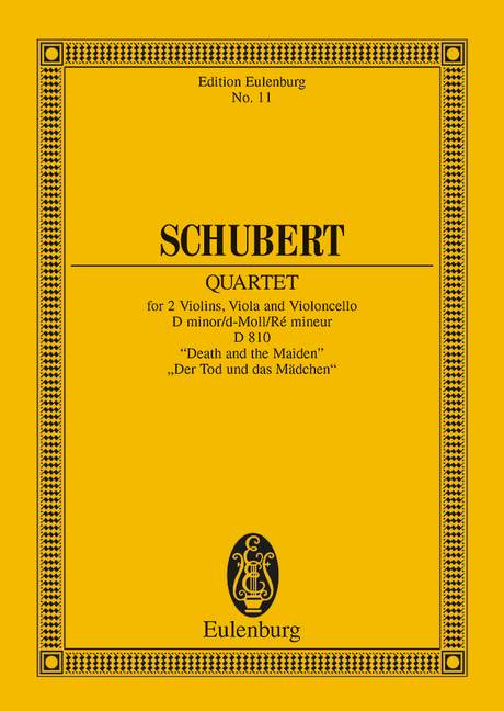 String Quartet D minor op. posth. D 810, Death and the Maiden, Study score