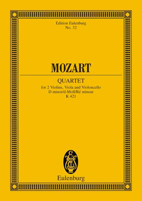 String Quartet D minor KV 421, Study score