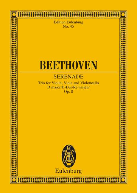 String Trio D major op. 8, Serenade, Study score