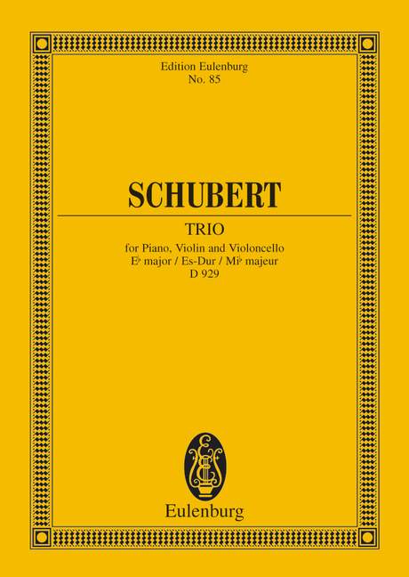 Piano Trio Eb major op. 100 D 929, Study score