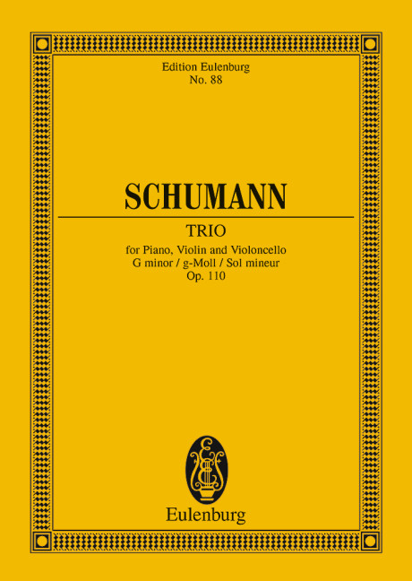 Piano Trio G minor op. 110, Study score