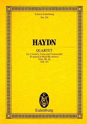 String Quartet D minor op. 42 Hob. III: 43, Russisches / Jungfern-Quartett Nr. 6, Study score