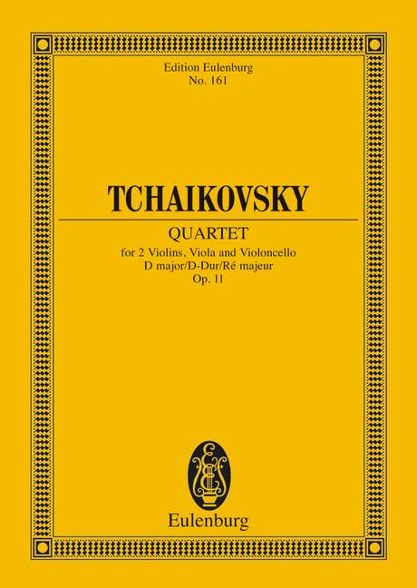 String Quartet No. 1 D major op. 11 CW 90, Study score
