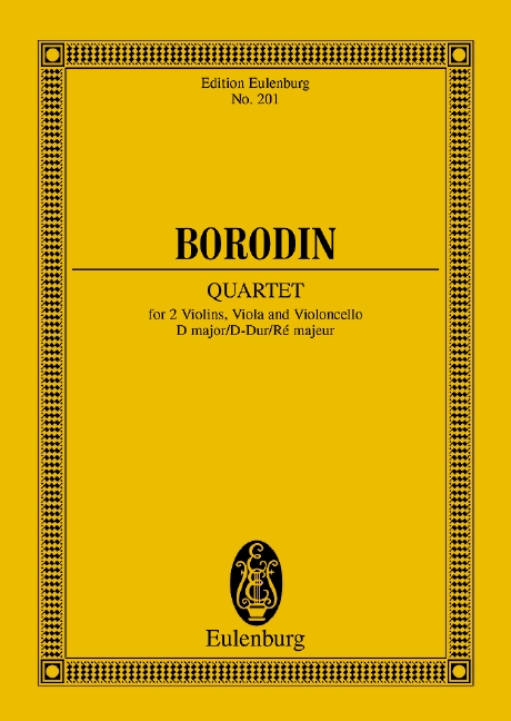 String Quartet No. 2 D major, Study score