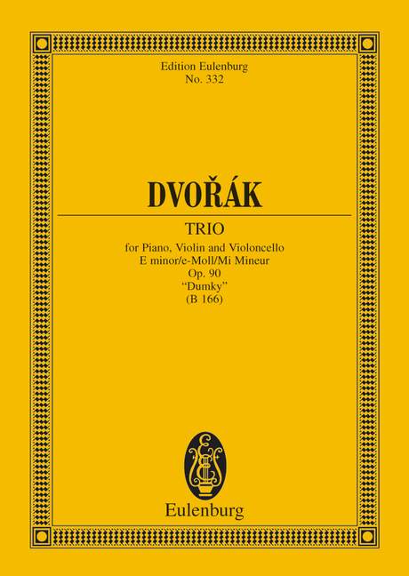 Piano Trio E minor op. 90 B 166, Dumky, Study score