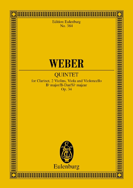 WeV P.11, Quintette Si bémol majeur op. 34 JV 182, Study score