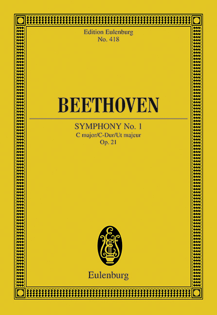 Symphony No. 1 C major op. 21, for orchestra, Study score