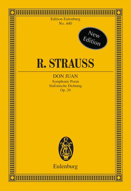 Don Juan op. 20 TrV 156, Symphonic Poem, for orchestra, Study score