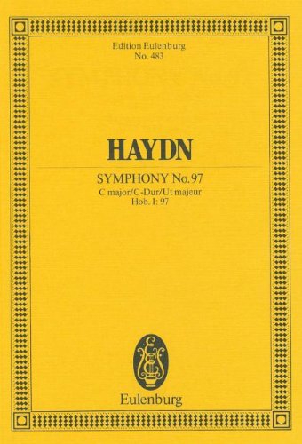 Symphony No. 97 C major Hob. I: 97, London No. 1, for orchestra, Study score