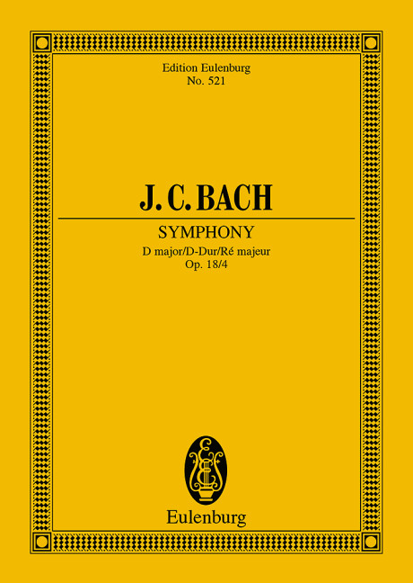 Symphony D major op. 18/4, for orchestra, Study score