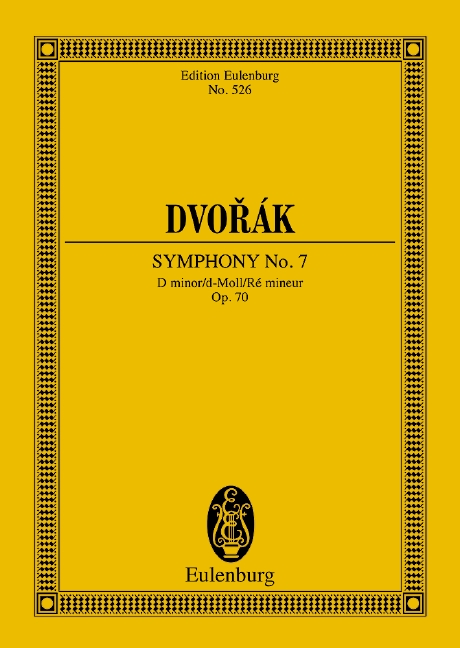 Symphony No. 7 D minor op. 70 B 141, (früher Nr. 2), for orchestra, Study score