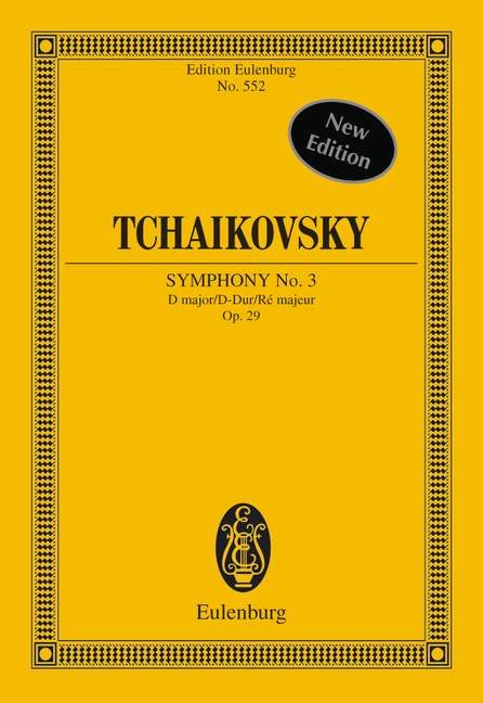 Symphony No. 3 D major op. 29 CW 23, for orchestra, Study score