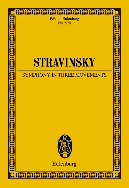 Symphony in three movements, for orchestra, Study score
