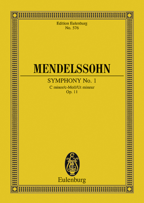 Symphony No. 1 C minor op. 11, for orchestra, Study score