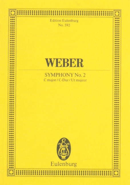 Symphony No. 2 C major JV 51, for orchestra, Study score