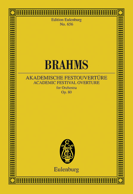 Academic Festival Overture op. 80, for orchestra, Study score