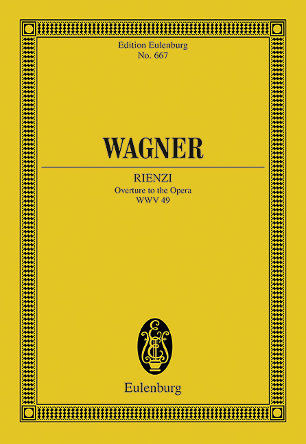 Rienzi WWV 49, Overture to the Opera, for orchestra, Study score