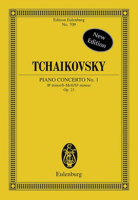 Concerto No. 1 Bb minor op. 23 CW 53, for piano and orchestra, Study score