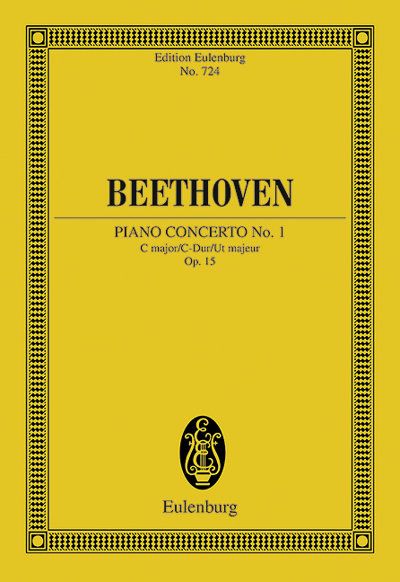 Concerto No. 1 C major op. 15, for piano and orchestra, Study score