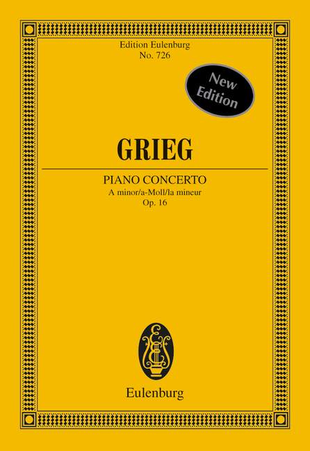 Piano Concerto A minor op. 16, for piano and orchestra, Study score