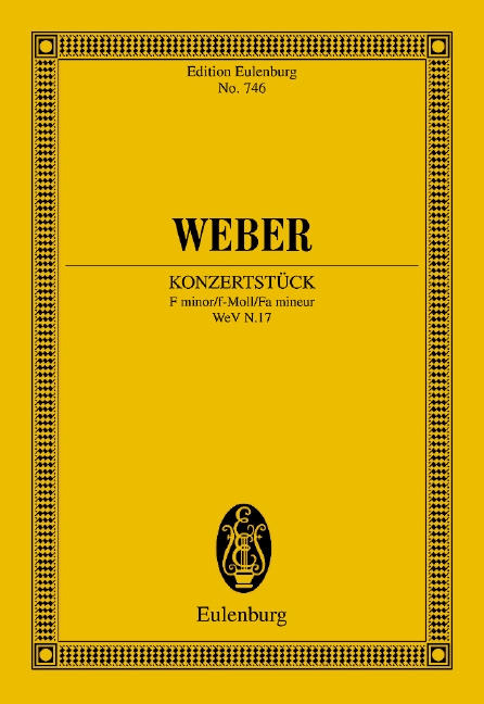 Konzertstück F minor op. 79 WeV N.17, for piano and orchestra, Study score