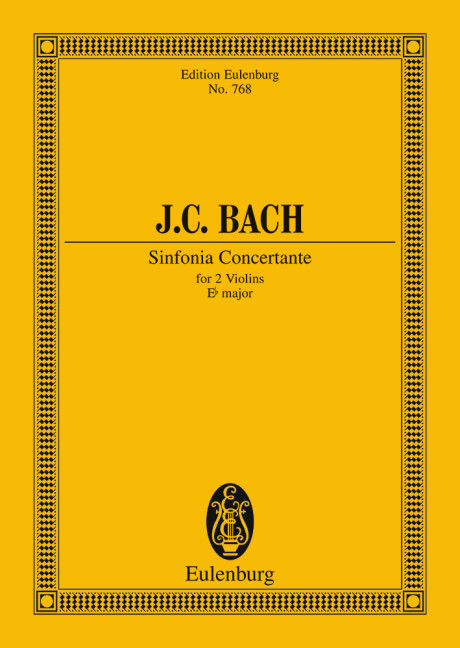 Sinfonia Concertante Eb Major, for 2 violins and orchestra, Study score