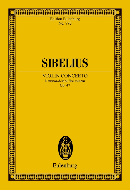 Concerto for Violin and Orchestra D minor op. 47, Study score