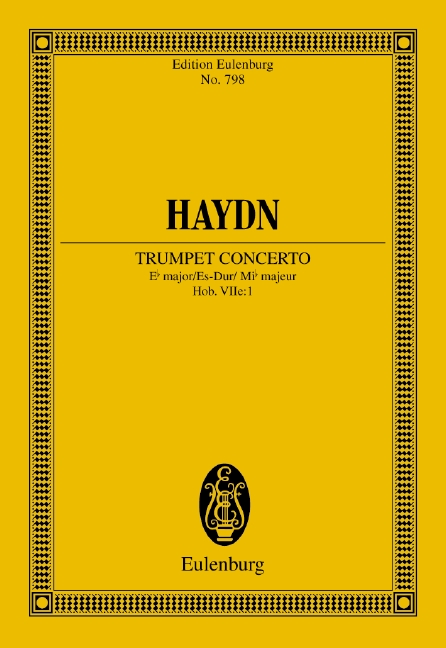 Trumpet Concerto Eb major Hob. VIIe: 1, for trumpet and orchestra, Study score