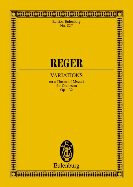 Variations and Fugue op. 132, on a Theme of Mozart, for orchestra, Study score