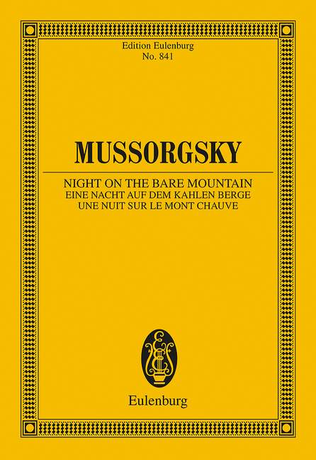 Night on the Bare Mountain, Orchestrated by Rimsky-Korsakow, Study score