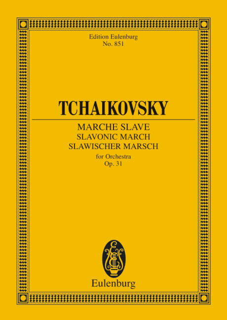 Slavonic March op. 31 CW 42, for orchestra, Study score