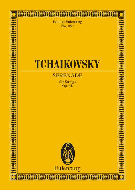 Serenade C major op. 48 CW 45, for strings, Study score