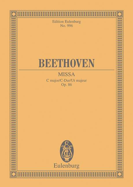 Missa C major op. 86, for 5 soloists, choir and orchestra, Study score