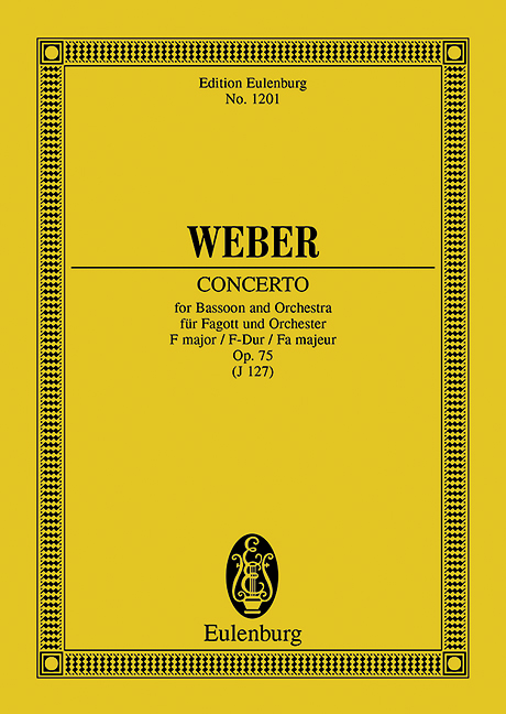 Concerto F major op. 75 JV 127, for bassoon and orchestra, Study score