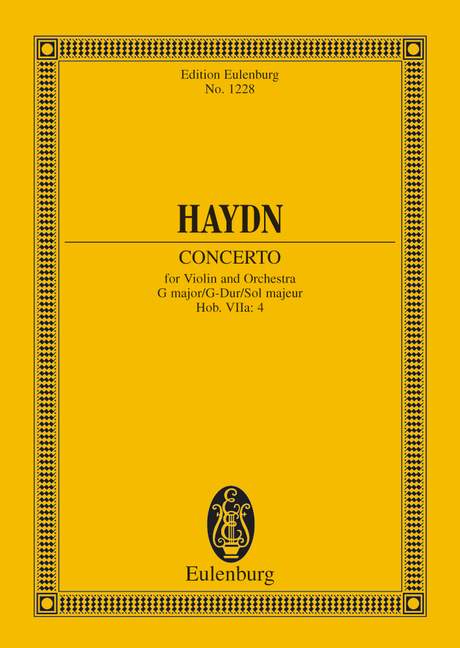Concerto G major Hob. VIIa: 4, for violin and orchestra, Study score