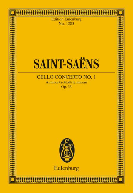 Concerto No. 1 A minor op. 33, for cello and orchestra, Study score