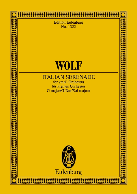 Italian Serenade G major, for orchestra, Study score