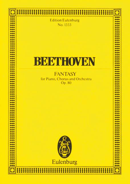 Fantasy op. 80, C minor, for piano, choir and orchestra, Study score