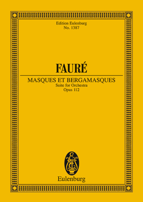 Masques et Bergamasques op. 112, Suite, for orchestra, Study score