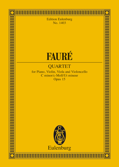 Piano Quartet No. 1 C minor op. 15, Study score