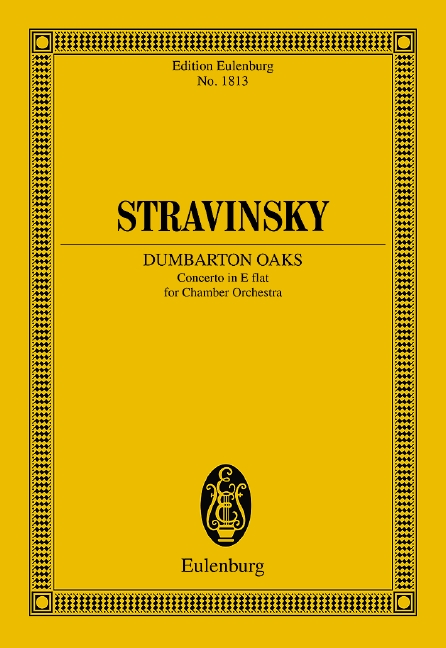 Concerto in E flat Dumbarton Oaks, for chamber orchestra, Study score