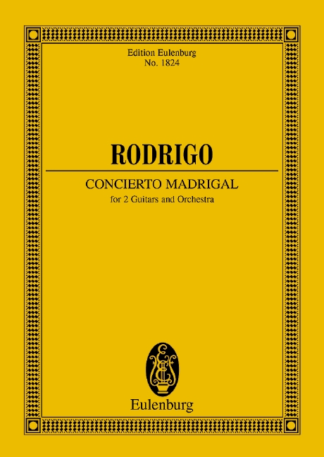 Concierto Madrigal, for 2 guitars and orchestra, Study score