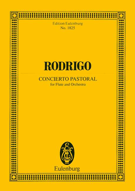 Concierto pastoral, for flute and orchestra, Study score
